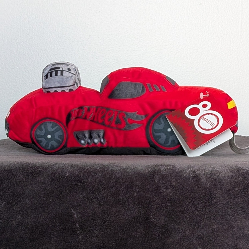 Hot Wheels Red Plush Car Toy NWT